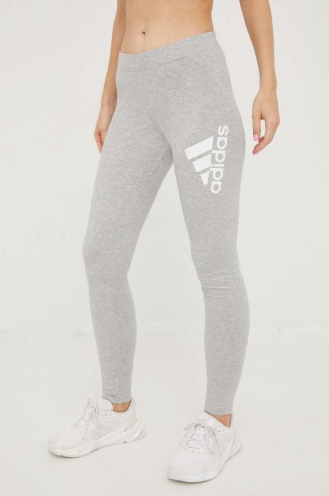 Легінси adidas жіночі колір сірий меланж (2528822)