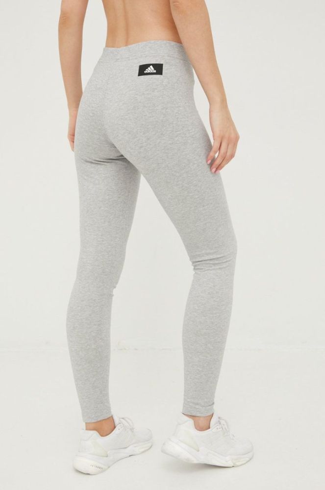 Легінси adidas жіночі колір сірий меланж (2528822) фото 3