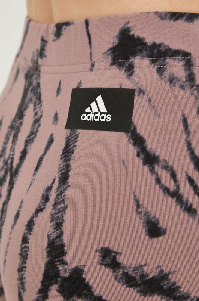 Легінси adidas жіночі колір фіолетовий візерунок (2526140) фото 4