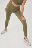 Легінси Guess жіночі колір зелений однотонні