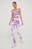 Легінси Guess жіночі колір фіолетовий візерунок