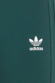 Легінси adidas Originals жіночі колір зелений з аплікацією