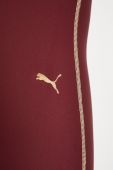 Легінси для тренувань Puma Deco Glam жіночі колір бордовий з принтом