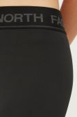 Спортивні легінси The North Face Flex жіночі колір чорний однотонні