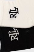 Довгі шкарпетки Lauren Ralph Lauren (2-pack) колір чорний