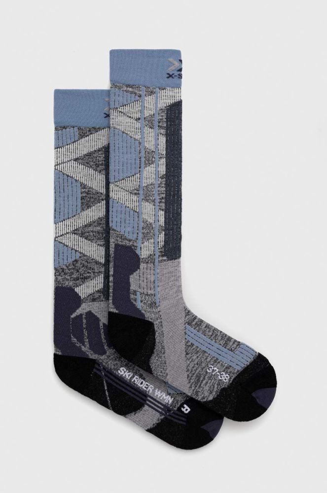 Лижні шкарпетки X-Socks Ski Rider 4.0 колір сірий (2889285)