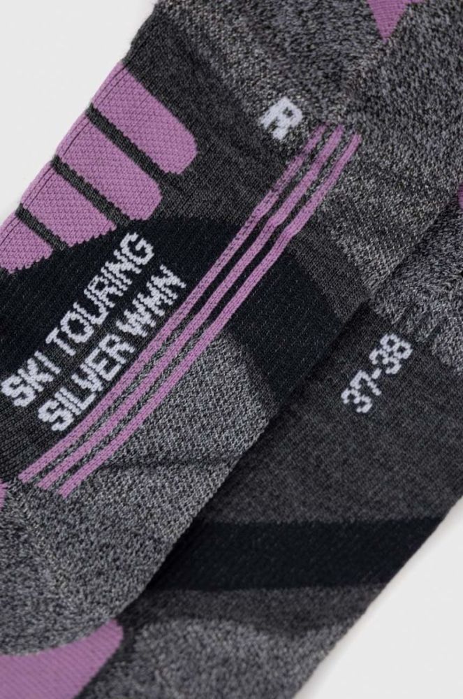 Лижні шкарпетки X-Socks Ski Touring Silver 4.0 колір сірий (2883619) фото 2