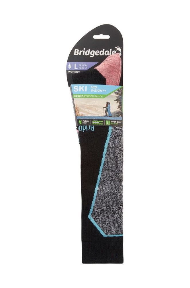 Лижні шкарпетки Bridgedale Midweight+ Merino Performance колір чорний фото 3