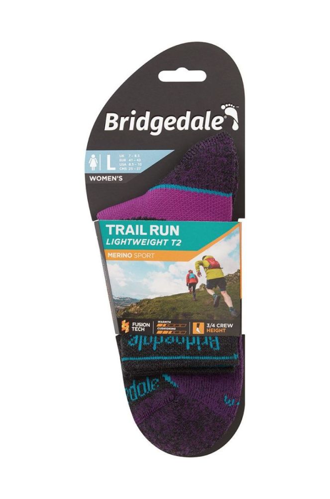 Шкарпетки Bridgedale Lightweight T2 Merino Sport колір фіолетовий (2843427) фото 3