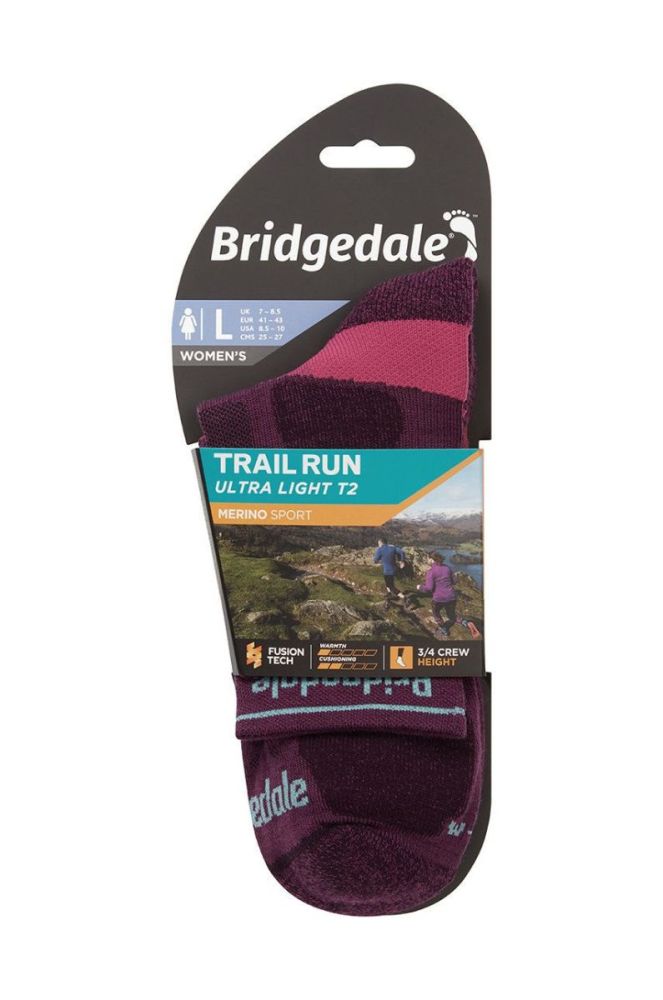 Шкарпетки Bridgedale Ultralight T2 Merino Sport колір рожевий (2843298) фото 3