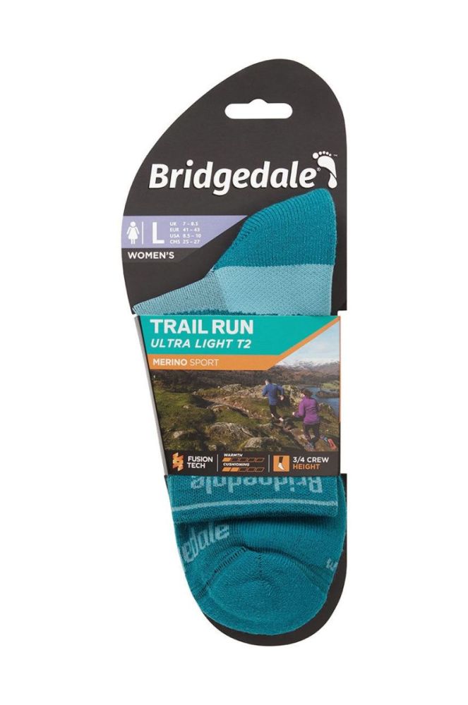 Шкарпетки Bridgedale Ultralight T2 Merino Sport колір бірюзовий (2844049) фото 3