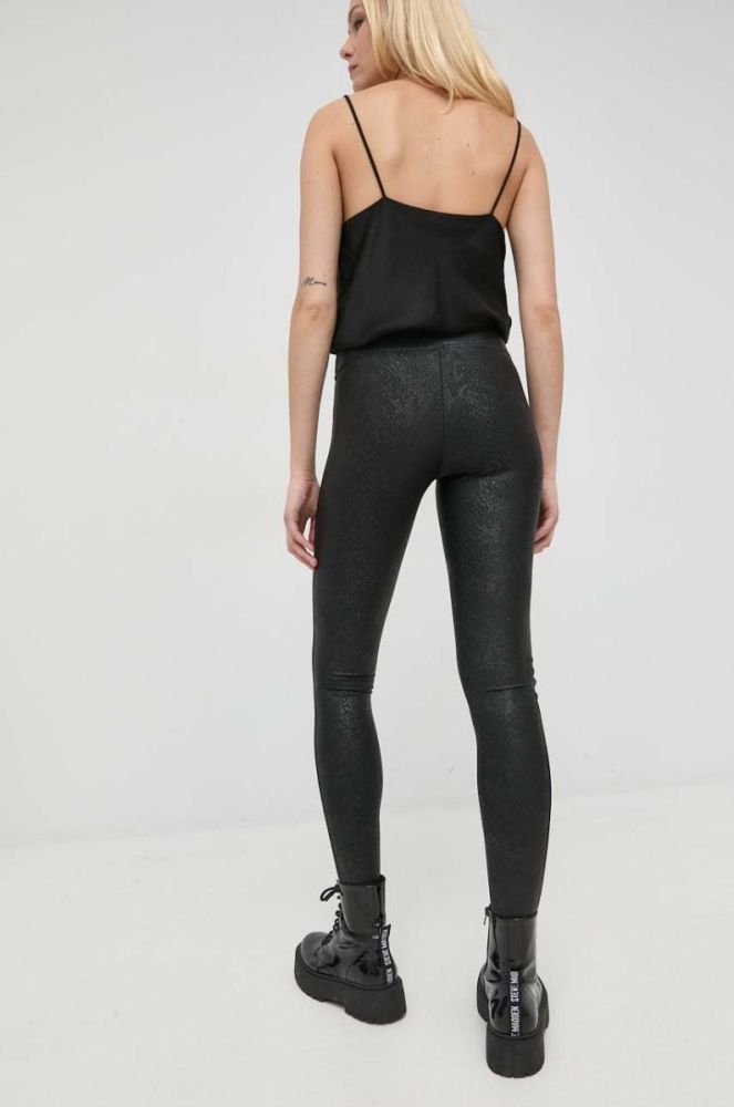 Моделюючі легінси Spanx Faux Leather жіночі колір чорний візерунок фото 3