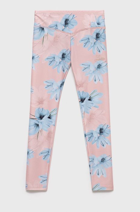 Дитячі легінси Guess колір рожевий візерунок (2420786)