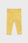 Дитячі двосторонні легінси Guess колір жовтий візерунок