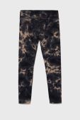 Дитячі легінси Guess колір сірий з принтом