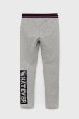 Дитячі легінси United Colors of Benetton колір сірий з принтом