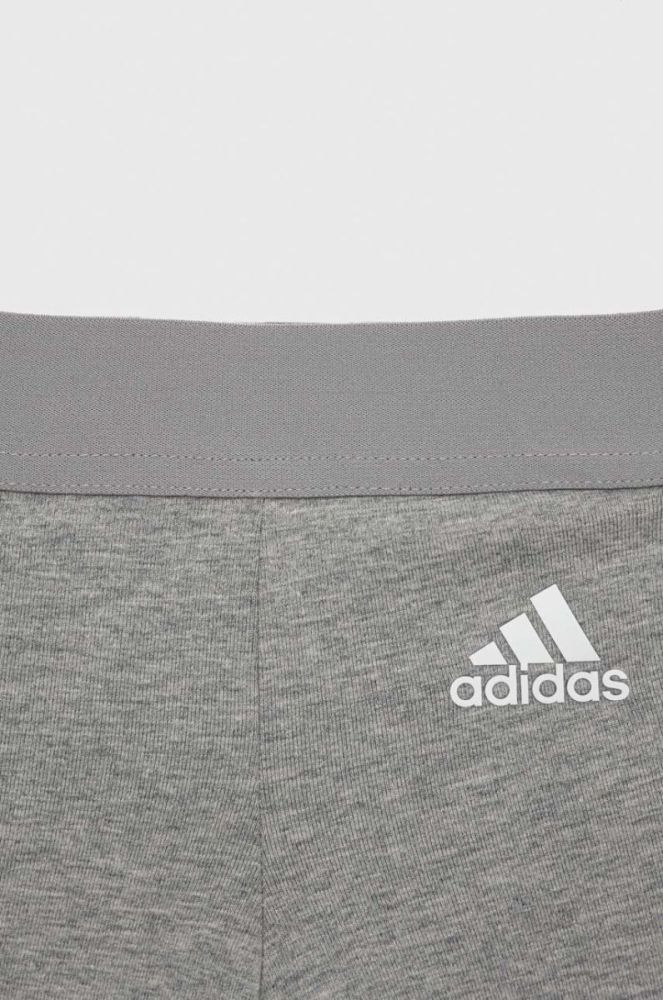 Дитячі легінси adidas колір сірий з аплікацією (2869703) фото 3