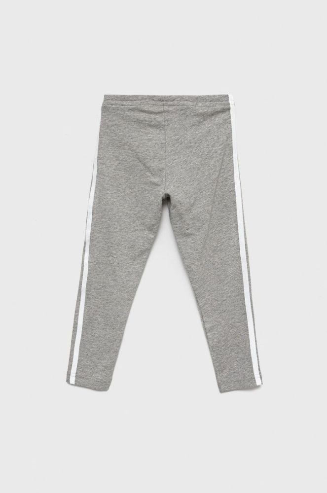 Дитячі легінси adidas Originals колір сірий з аплікацією фото 2