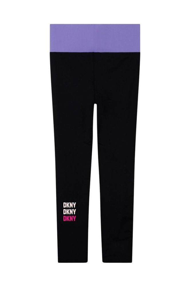 Дитячі легінси Dkny колір рожевий візерунок (2613494) фото 2