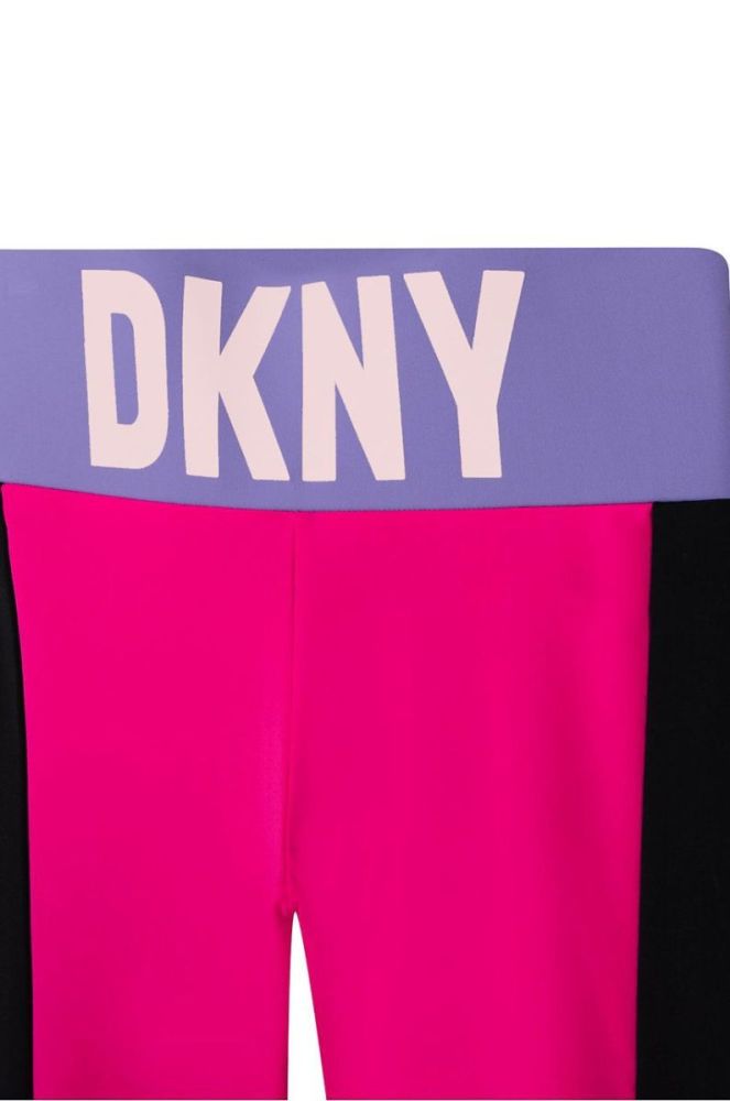 Дитячі легінси Dkny колір рожевий візерунок (2613494) фото 3