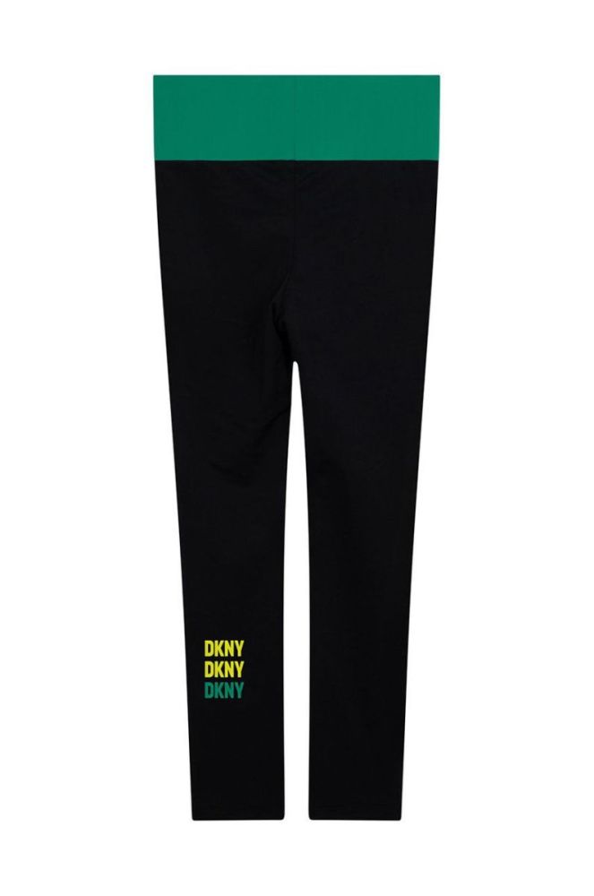Дитячі легінси Dkny колір бірюзовий візерунок (2613496) фото 2