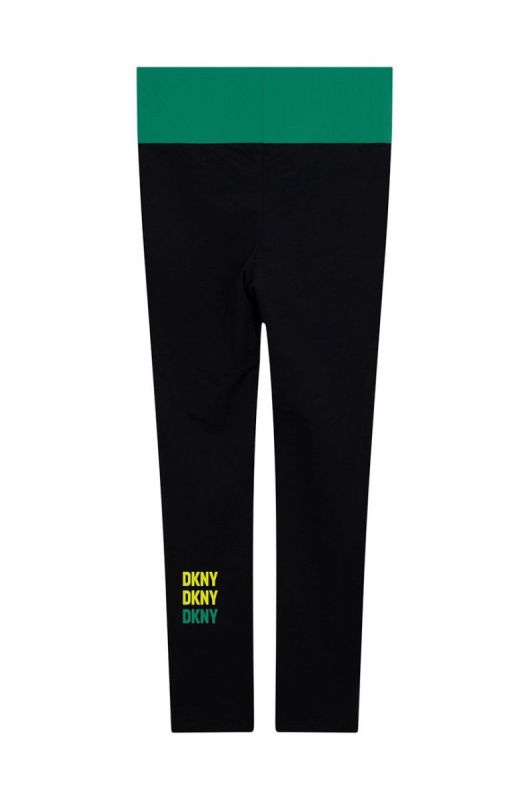 Дитячі легінси Dkny колір бірюзовий візерунок (2613496) фото 2
