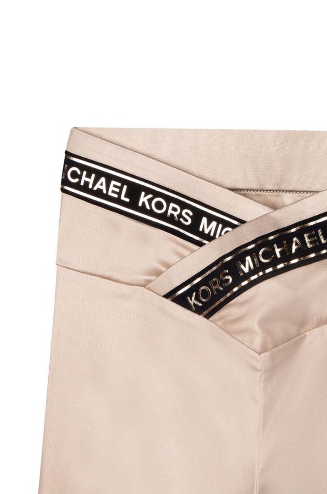 Дитячі легінси Michael Kors колір золотий однотонні фото 4
