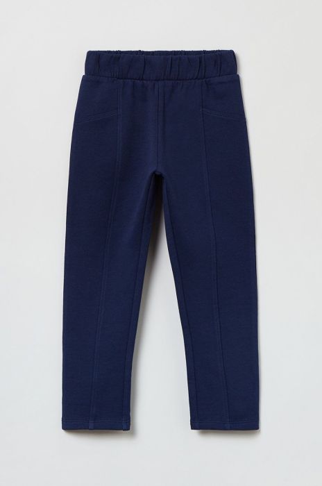 Дитячі бавовняні легінси OVS колір синій однотонні