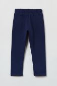 Дитячі бавовняні легінси OVS колір синій однотонні