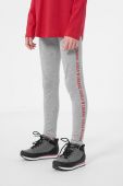 Дитячі легінси 4F колір сірий з принтом