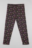 Дитячі легінси zippy колір чорний візерунок