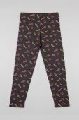 Дитячі легінси zippy колір чорний візерунок