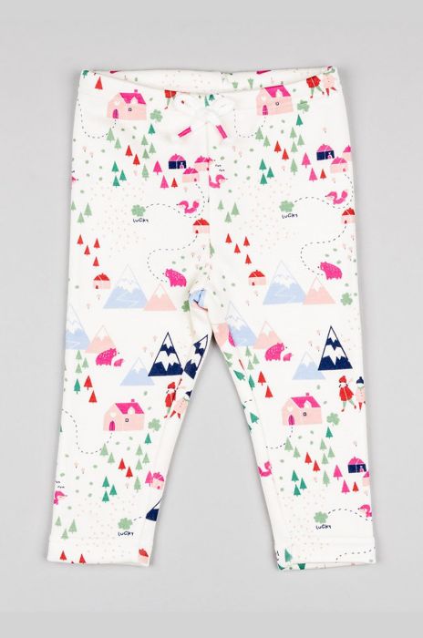 Легінси для немовлят zippy колір білий візерунок
