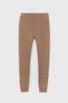 Дитячі штани Birba&Trybeyond колір коричневий однотонні