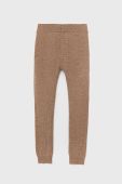 Дитячі штани Birba&Trybeyond колір коричневий однотонні