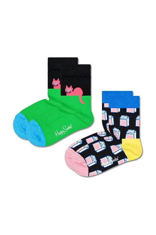 Дитячі шкарпетки Happy Socks 2-pack колір барвистий (2532913)