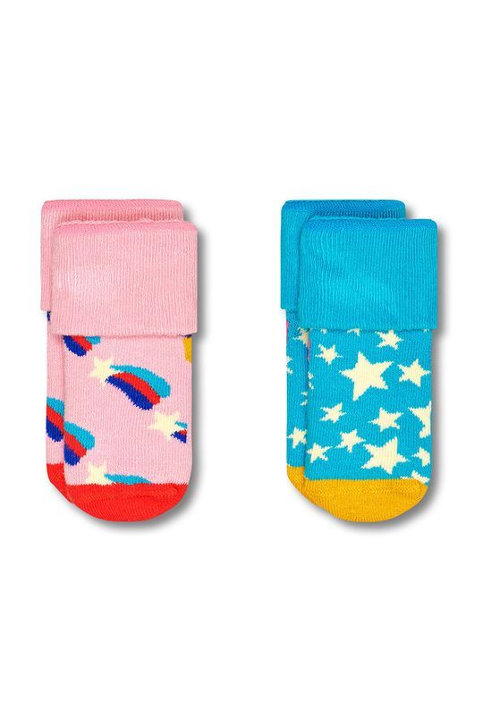 Дитячі шкарпетки Happy Socks 2-pack колір барвистий (2569877)