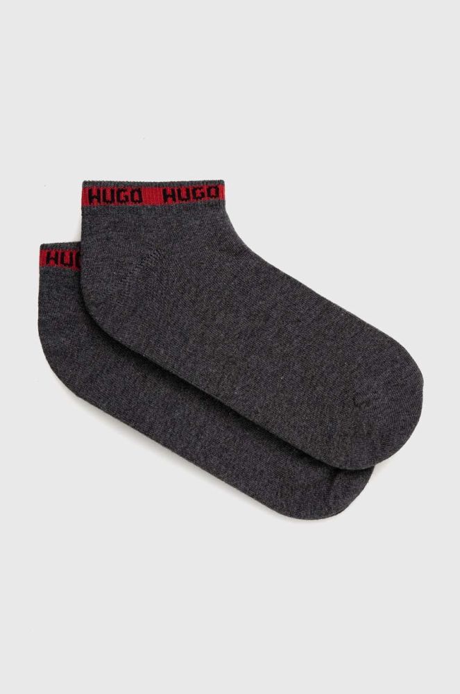 Шкарпетки HUGO чоловічі колір сірий (3114810)