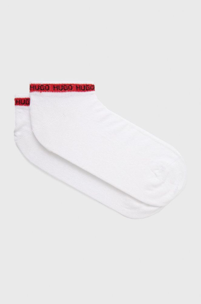 Шкарпетки HUGO (2-pack) чоловічі колір білий (2469335)