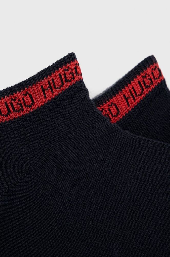 Шкарпетки HUGO (2-pack) чоловічі колір синій (2469336) фото 2