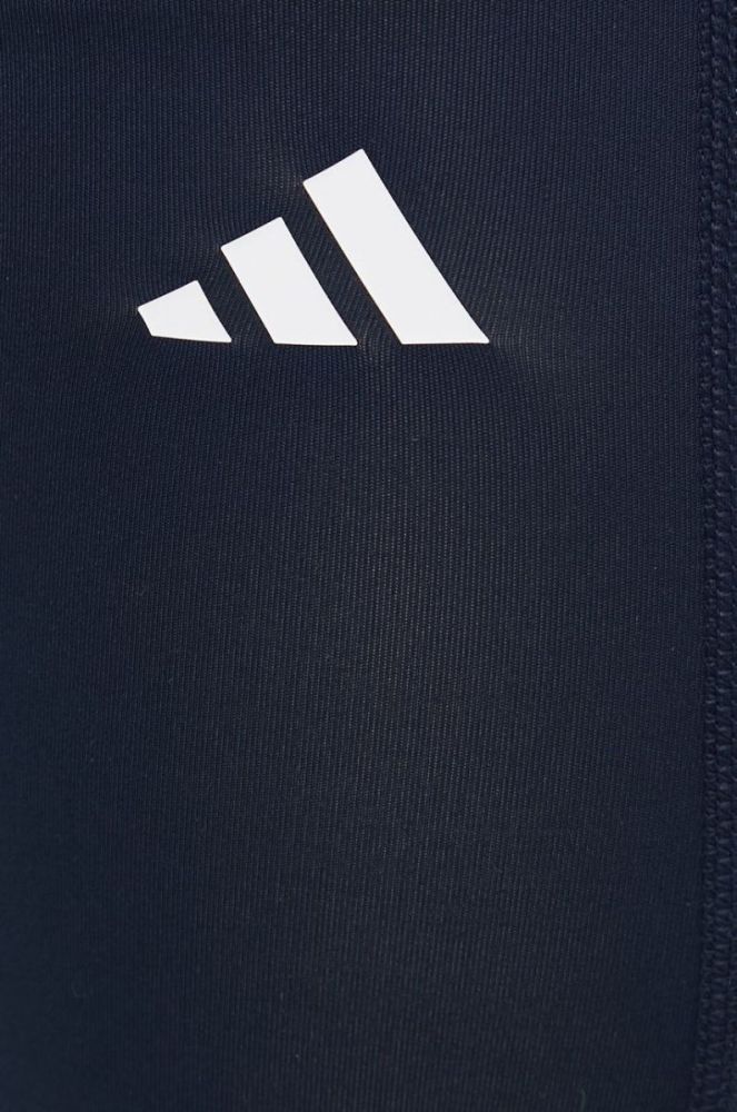 Легінси для тренувань adidas Performance 3-stripes чоловічі колір синій з принтом фото 4