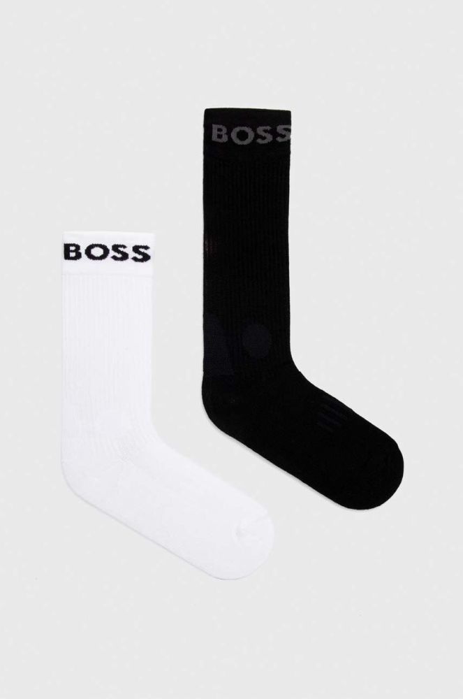 Шкарпетки BOSS 2-pack чоловічі колір чорний (3376331)