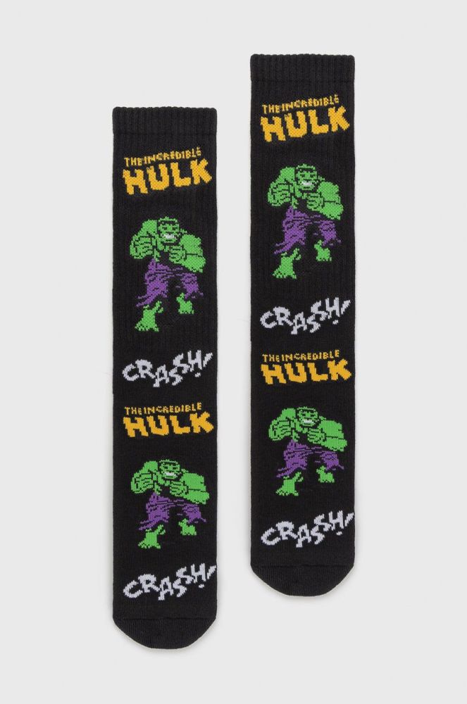 Шкарпетки HUF X Marvel Hulk чоловічі колір чорний