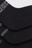 Шкарпетки HUGO (3-pack) чоловічі колір чорний