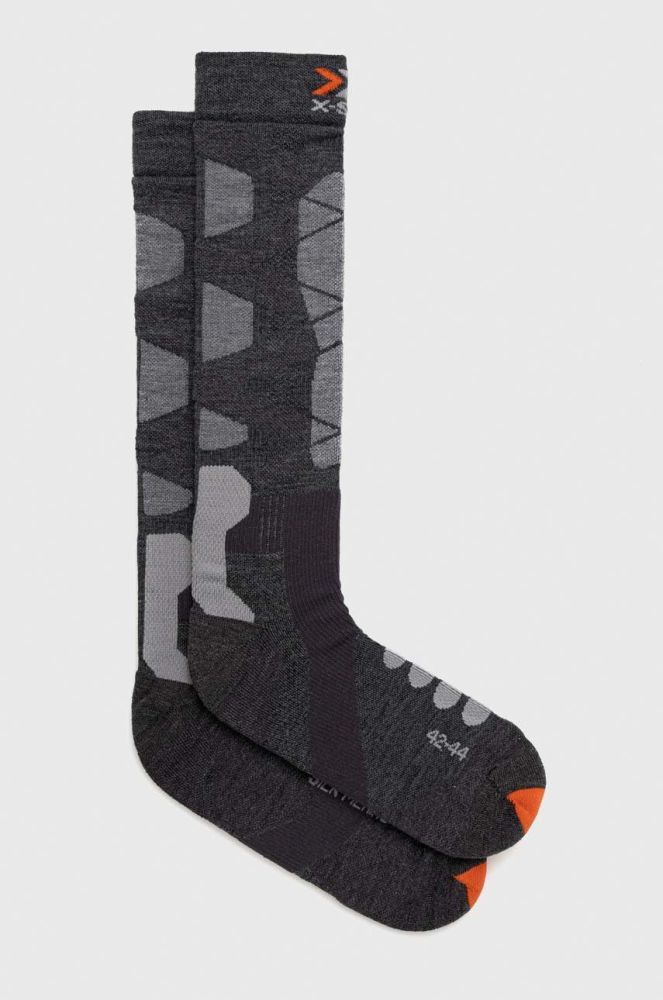 Лижні шкарпетки X-Socks Ski Silk Merino 4.0 колір сірий (2892269)