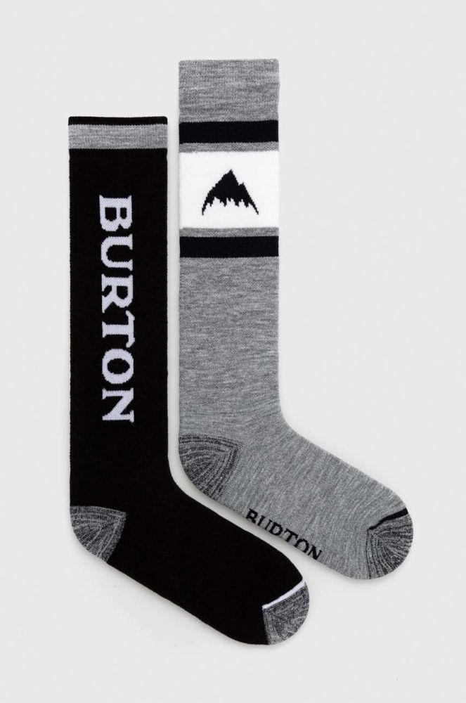 Лижні шкарпетки Burton 2-pack колір сірий