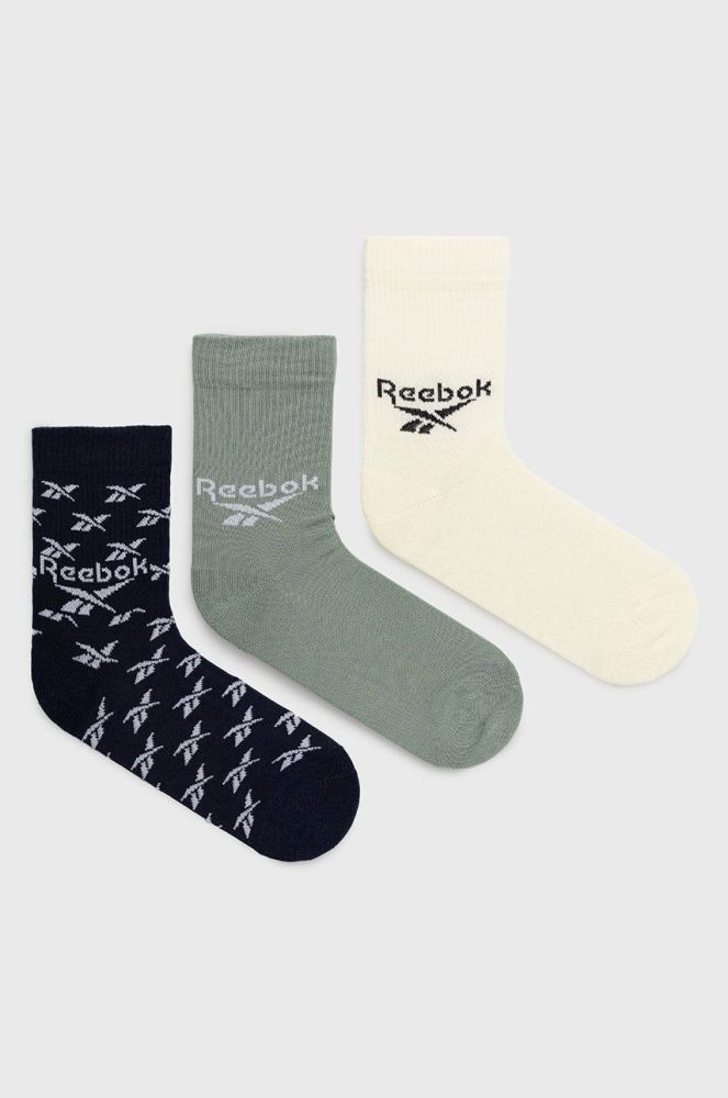 Шкарпетки Reebok Classic (3-pack) колір блакитний