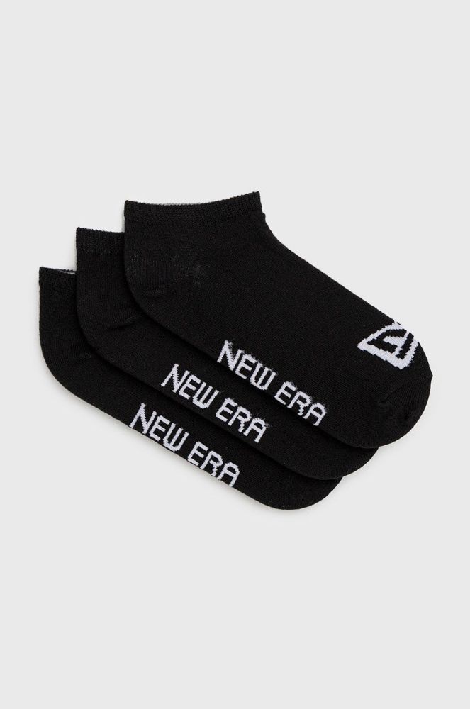 Шкарпетки New Era (3-pack) колір чорний (2660366)