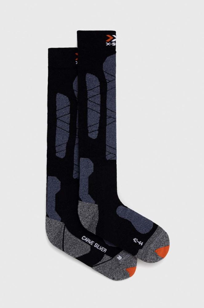 Лижні шкарпетки X-Socks Carve Silver 4.0 колір чорний