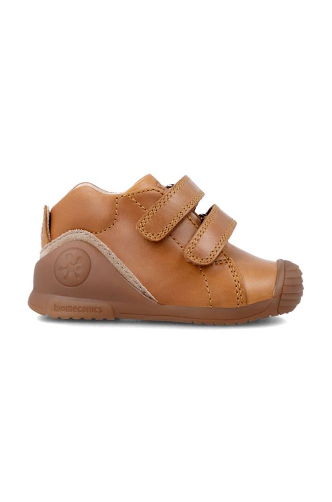 Дитячі шкіряні кросівки Biomecanics колір коричневий (2617178)